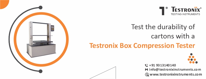Test the durability of cartons with a Testronix box compression tester