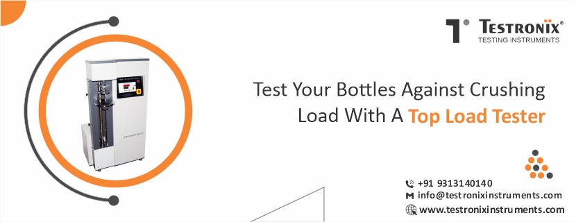 Test your bottles against crushing load with a top load tester