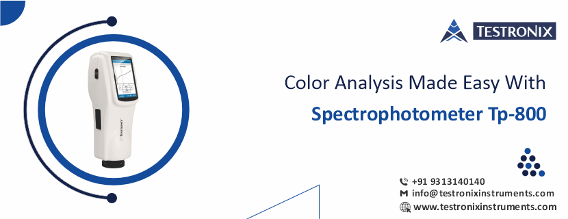 Color analysis made easy with Spectrophotometer TP-800