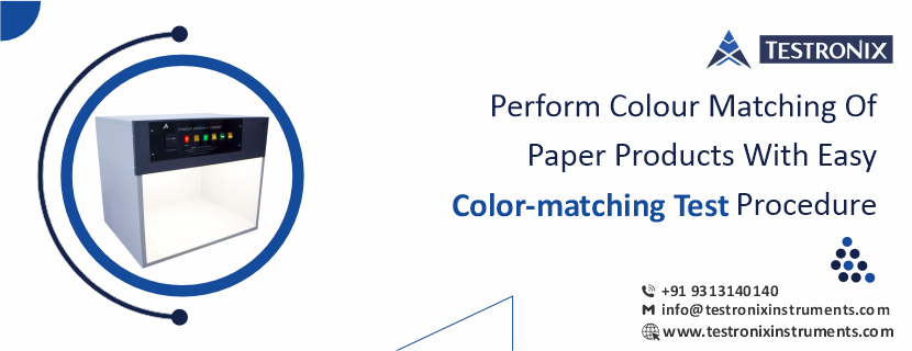 Perform colour matching of paper products with easy color matching test procedure