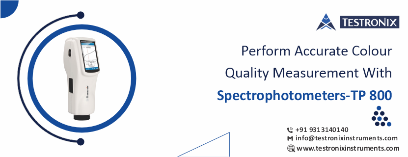 Perform accurate colour quality measurement with Spectrophotometers-TP 800