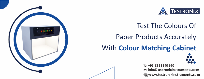 Test the colours of paper products accurately with colour-matching cabinet