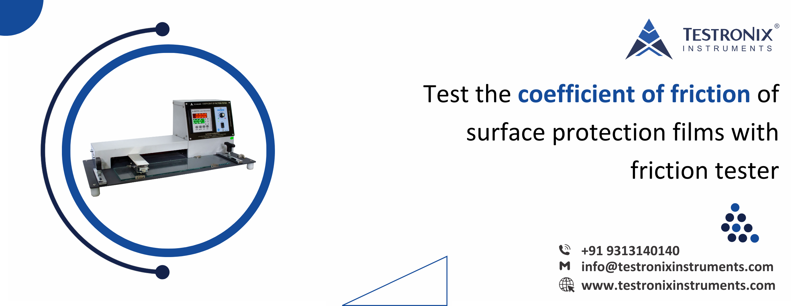Test the coefficient of friction of surface protection films with friction tester