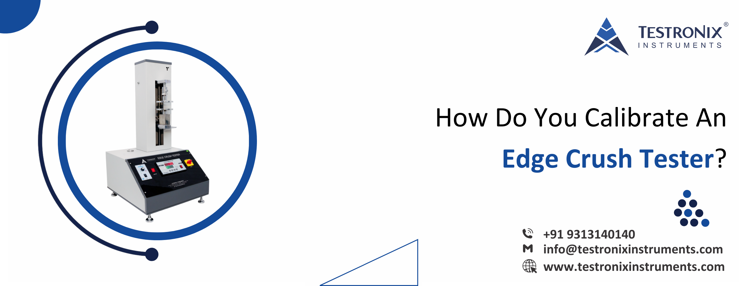 How do you calibrate an edge crush tester?