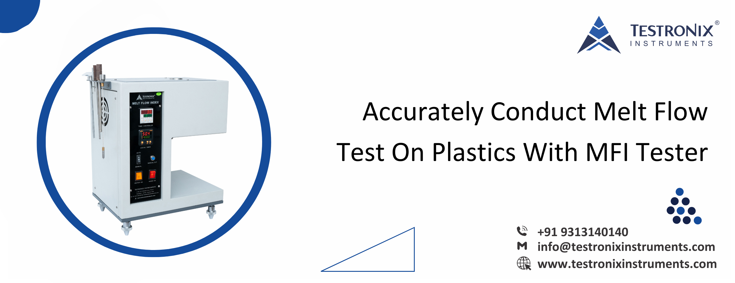 Accurately conduct melt flow test on plastics with MFI tester