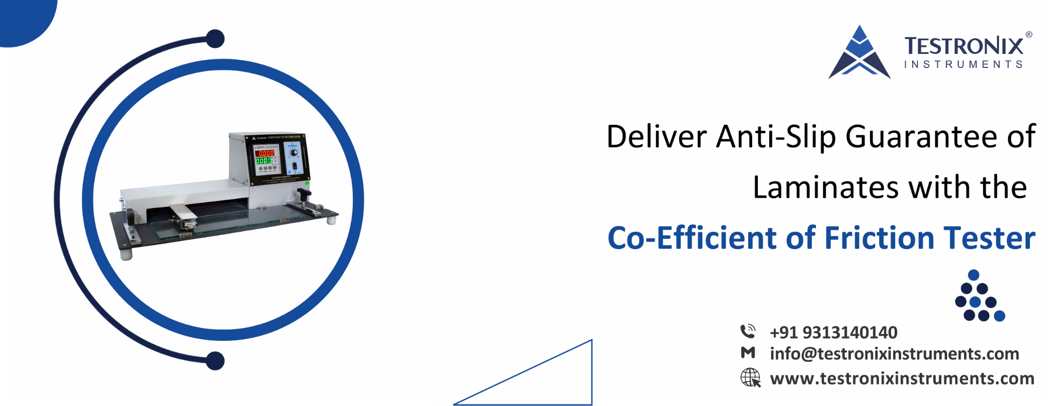 Deliver Anti-Slip Guarantee of Laminates with the Co-Efficient of Friction Tester