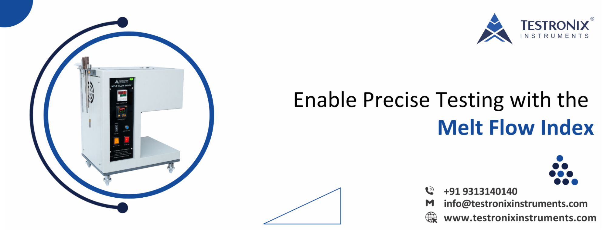 Enable precise testing with the melt flow index
