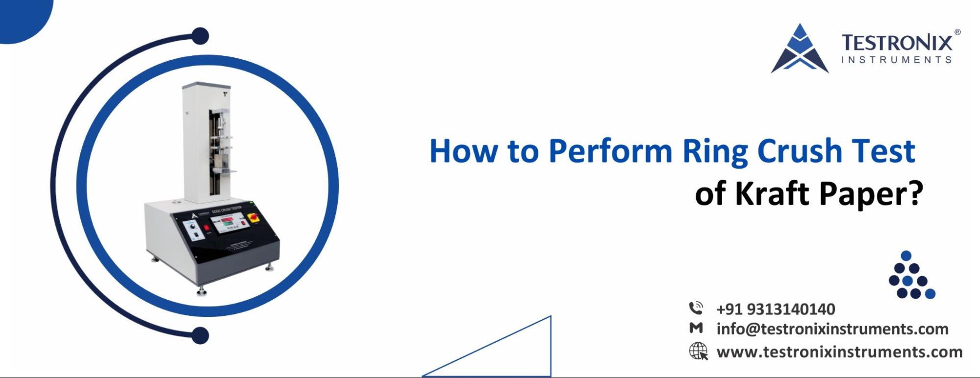 Ring Crush Tester: How to Perform the Test on Kraft Paper