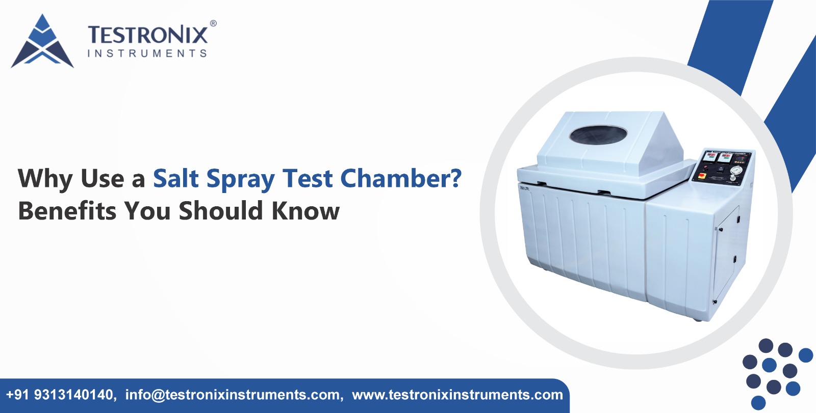 Why use a salt spray test chamber? Benefits you should know