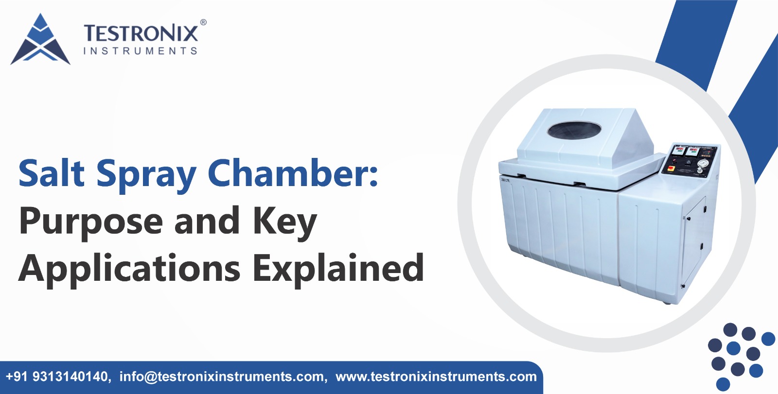 Salt spray chamber: Purpose and key applications explained