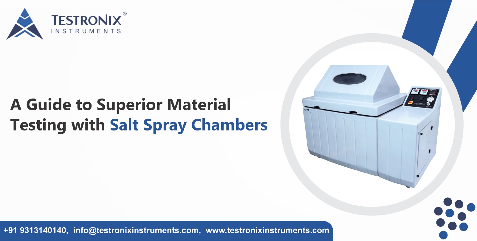 A guide to superior material testing with salt spray chambers