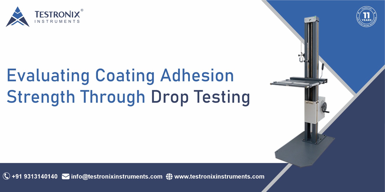 Evaluating coating adhesion strength through drop testing