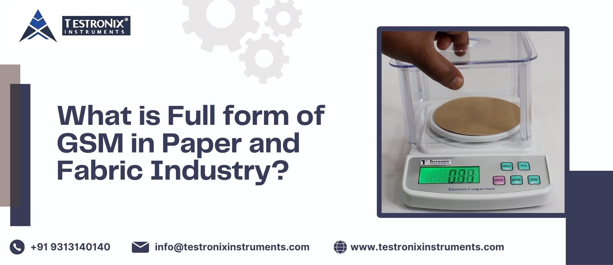 Full form of GSM in Paper and Fabric Industry