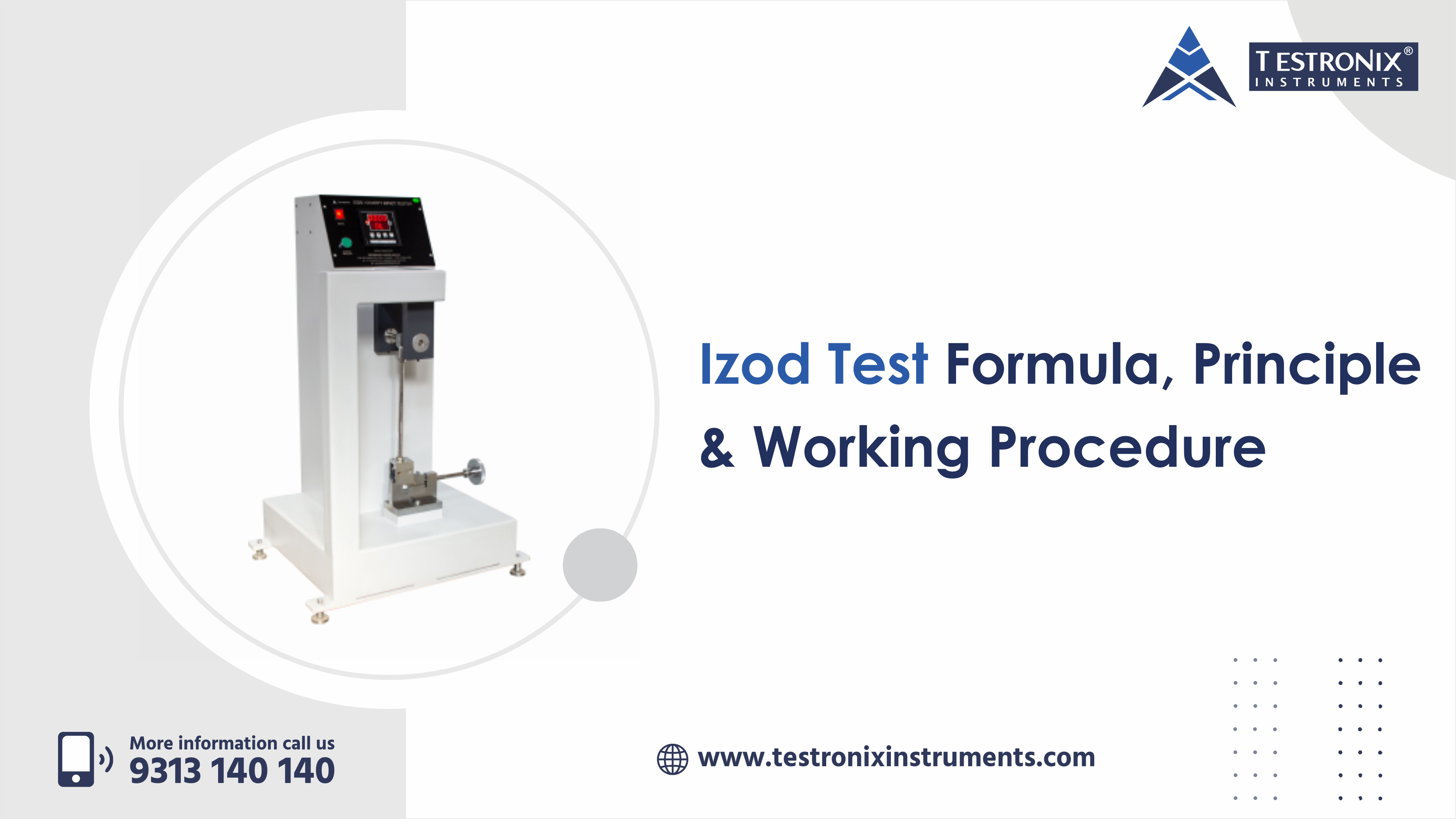 Izod Test: Formula, Principle, &amp; Working Procedure