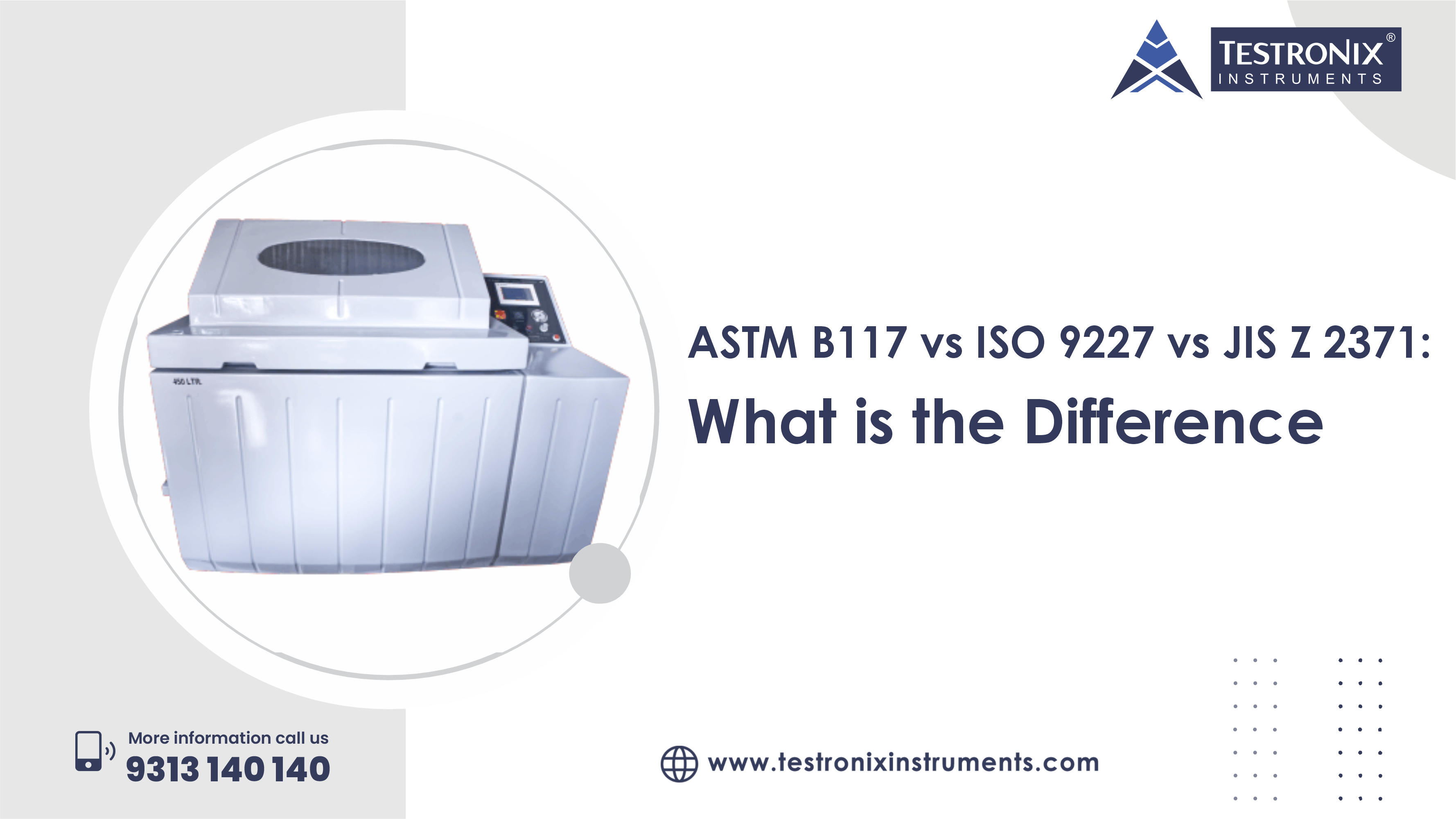 ASTM B117 vs ISO 9227 vs JIS Z 2371: What is the Difference
