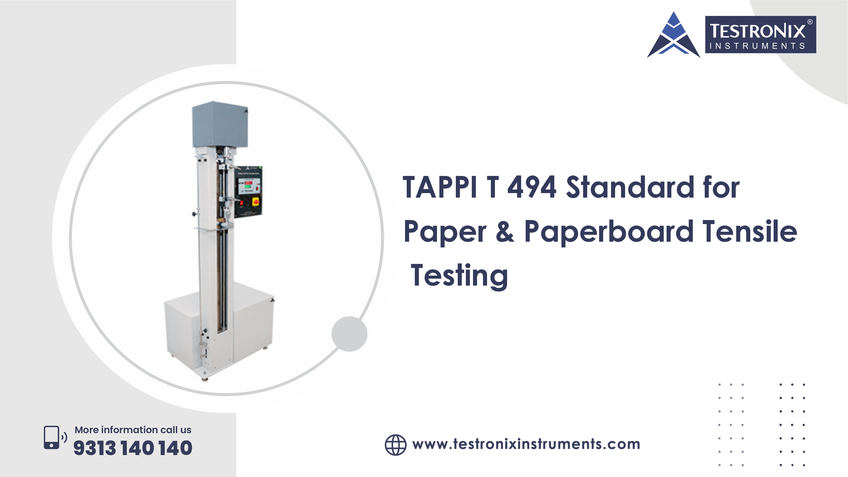 TAPPI T 494 Standard for Paper &amp; Paperboard Tensile Testing