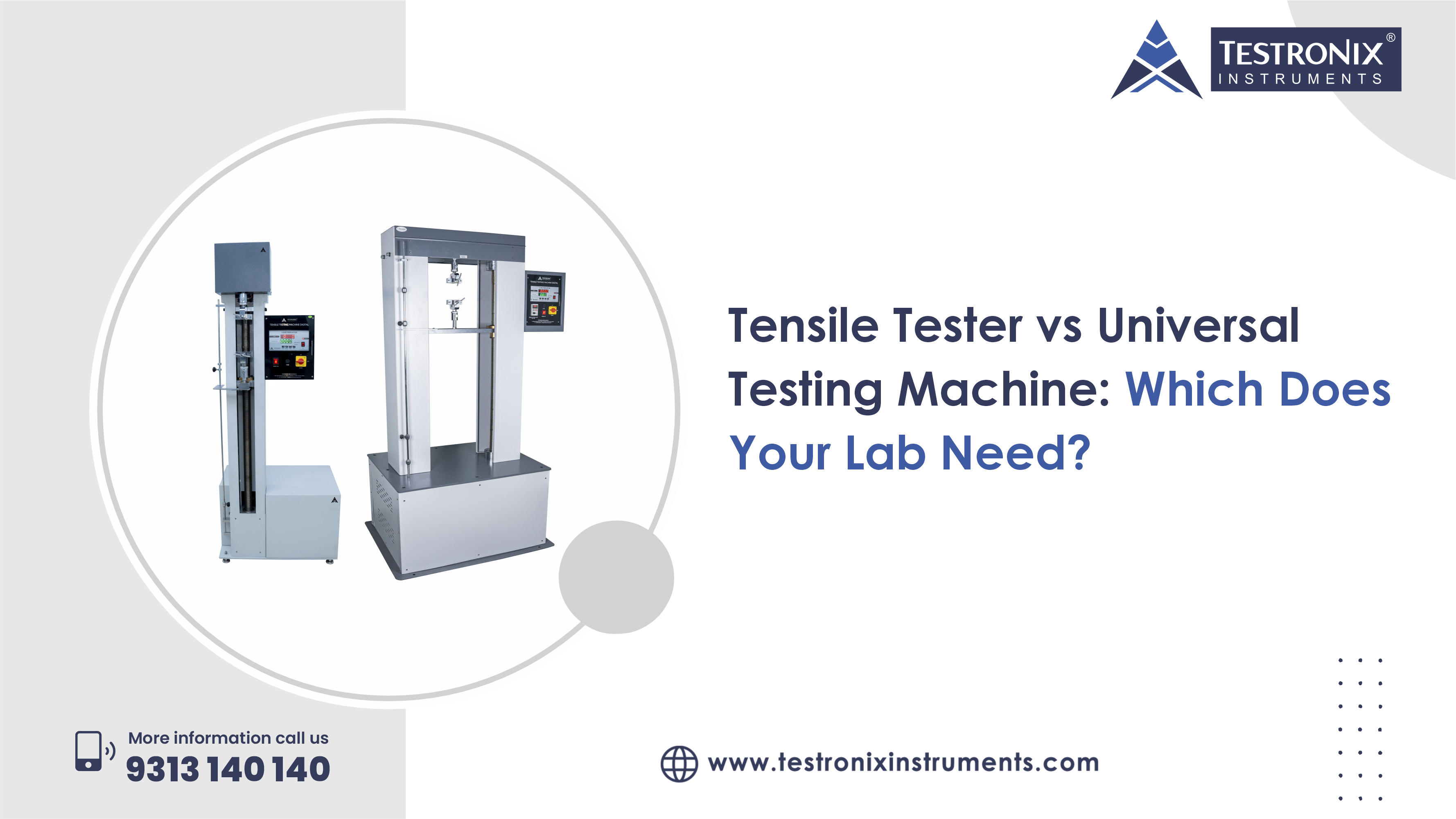 Tensile Tester vs Universal Testing Machine: Which Does Your Lab Need?