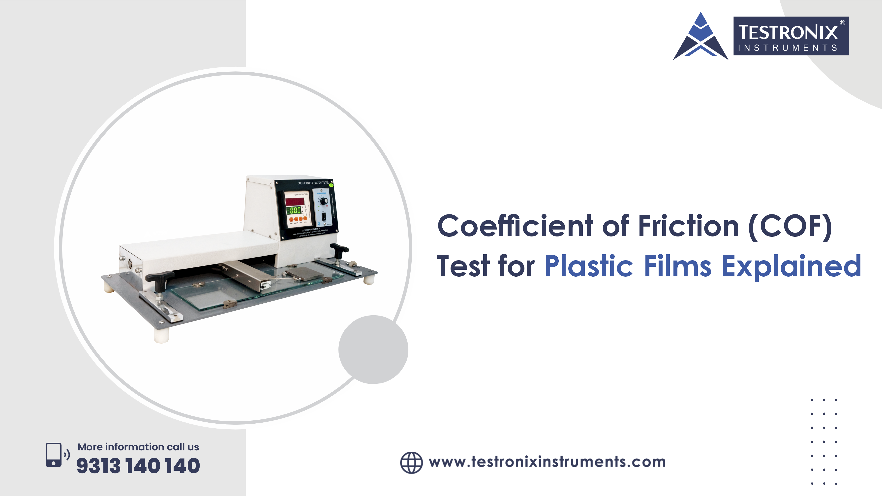 Coefficient of Friction (COF) Test for Plastic Films Explained