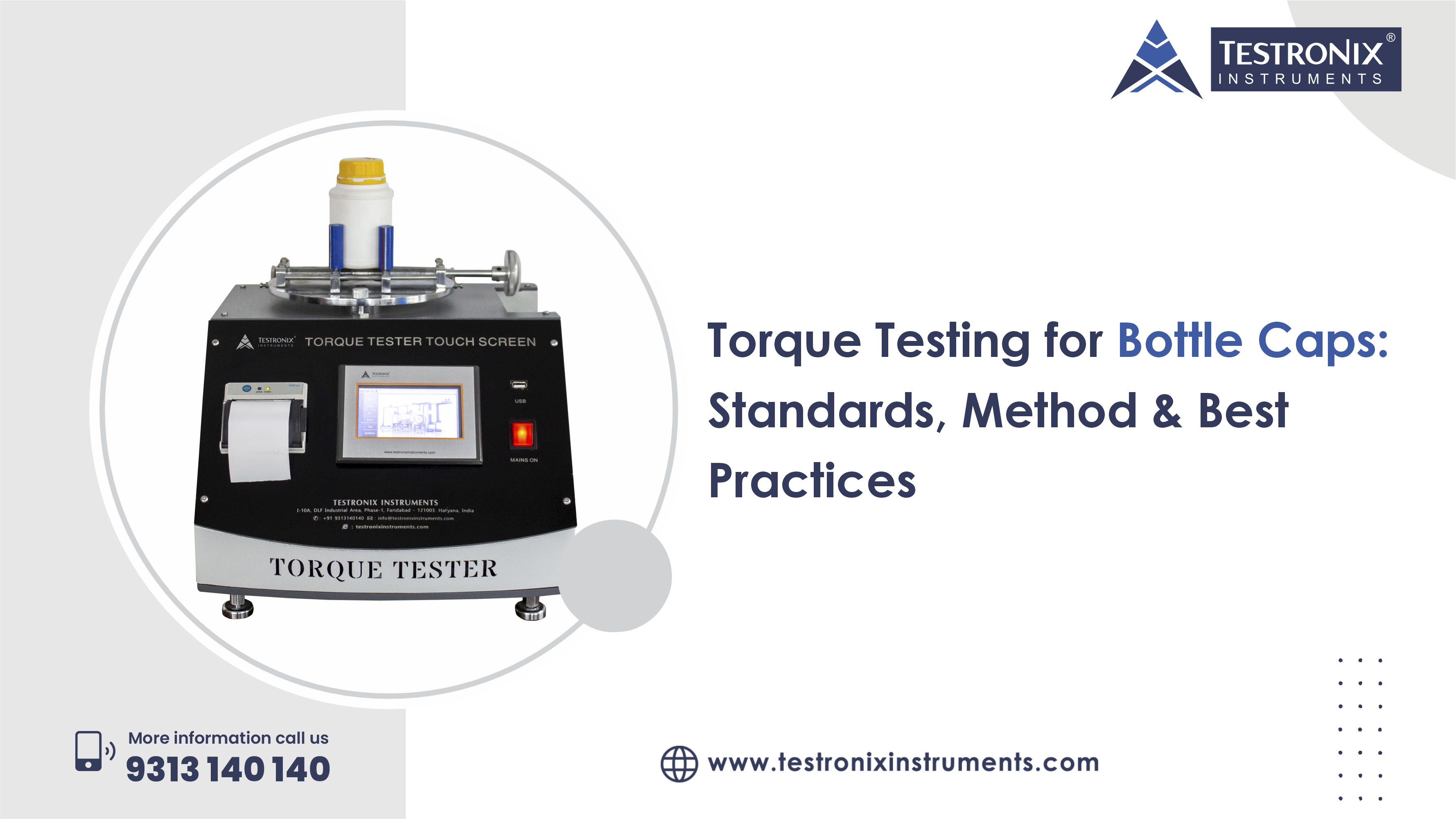 Torque Testing for Bottle Caps: Standards, Method &amp; Best Practices