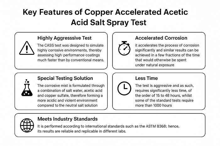 Copper Accelerated Acetic Acid Salt Spray Test