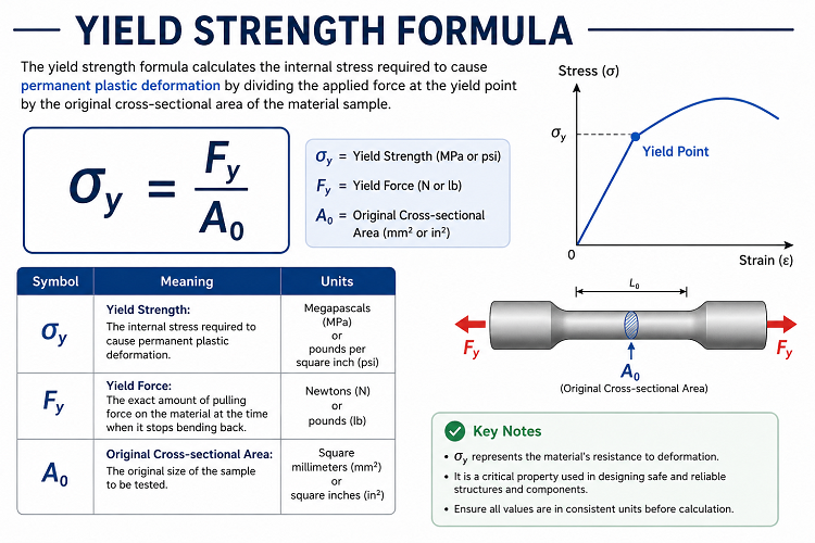 Yield Strength Formula