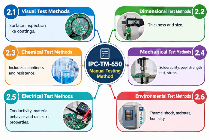 PC-TM-650 manual testing method