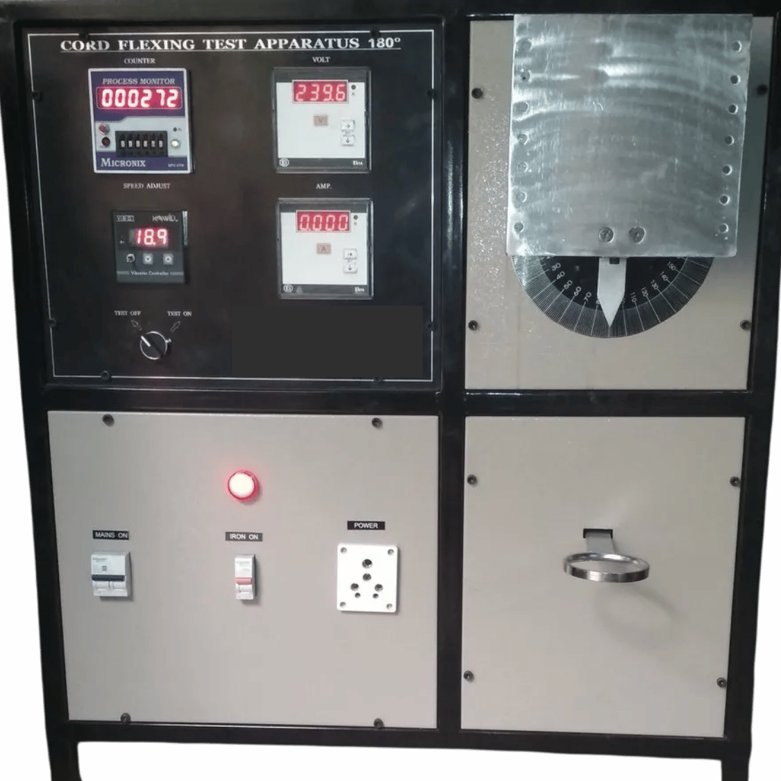 HMI-Based Cord Flexing Test Apparatus